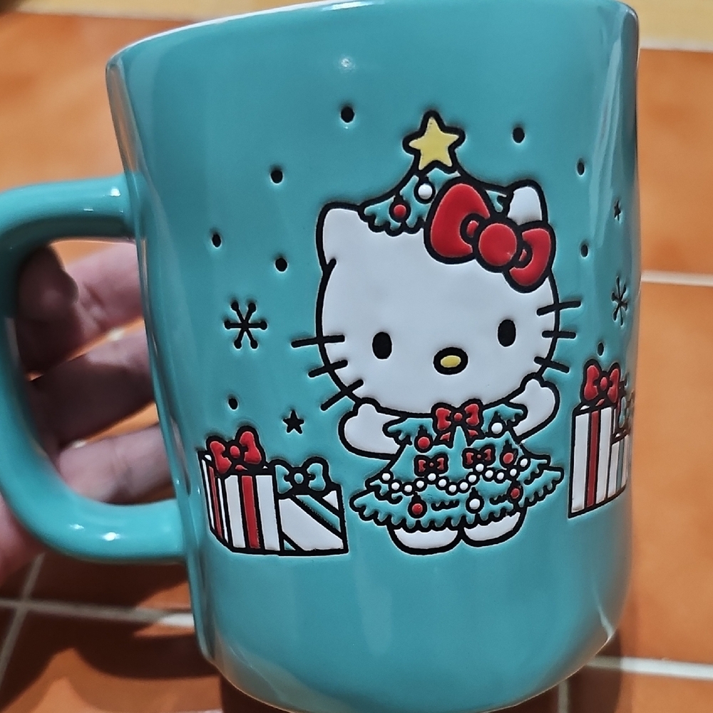 Hello Kitty Teal and Red Mug